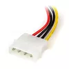Barošanas kabeļa adapteris StarTech.com 6in 4 Pin LP4 uz kreiso leņķi SATA Photo 3