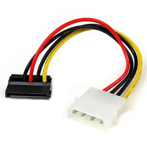 StarTech power cable adapter SATAPOWADPL 4-pin LP4 to left-angle SATA 15-pin 0.1524 m