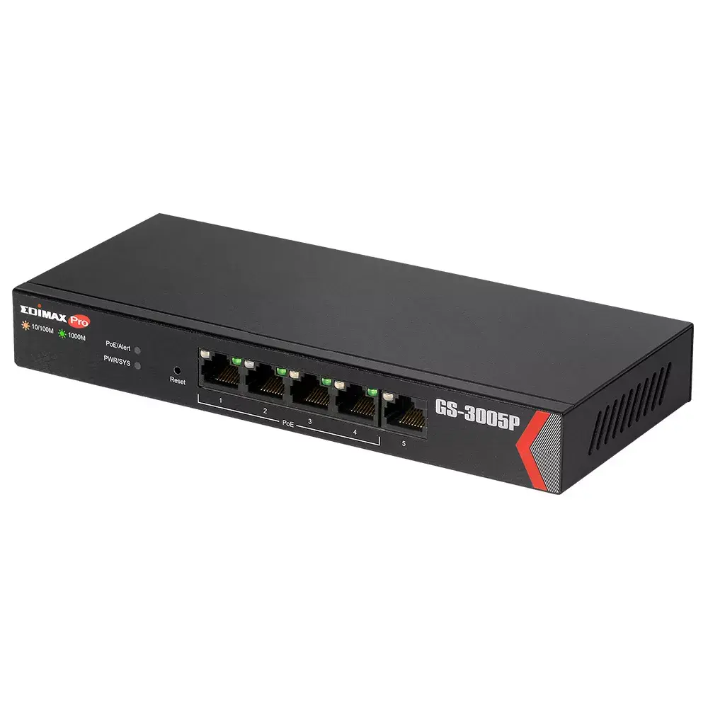 EDIMAX GS-3005P pārvaldāms Gigabit PoE slēdzis Photo 2