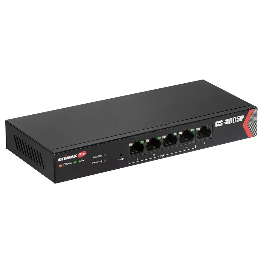 EDIMAX GS-3005P pārvaldāms Gigabit PoE slēdzis Photo 3