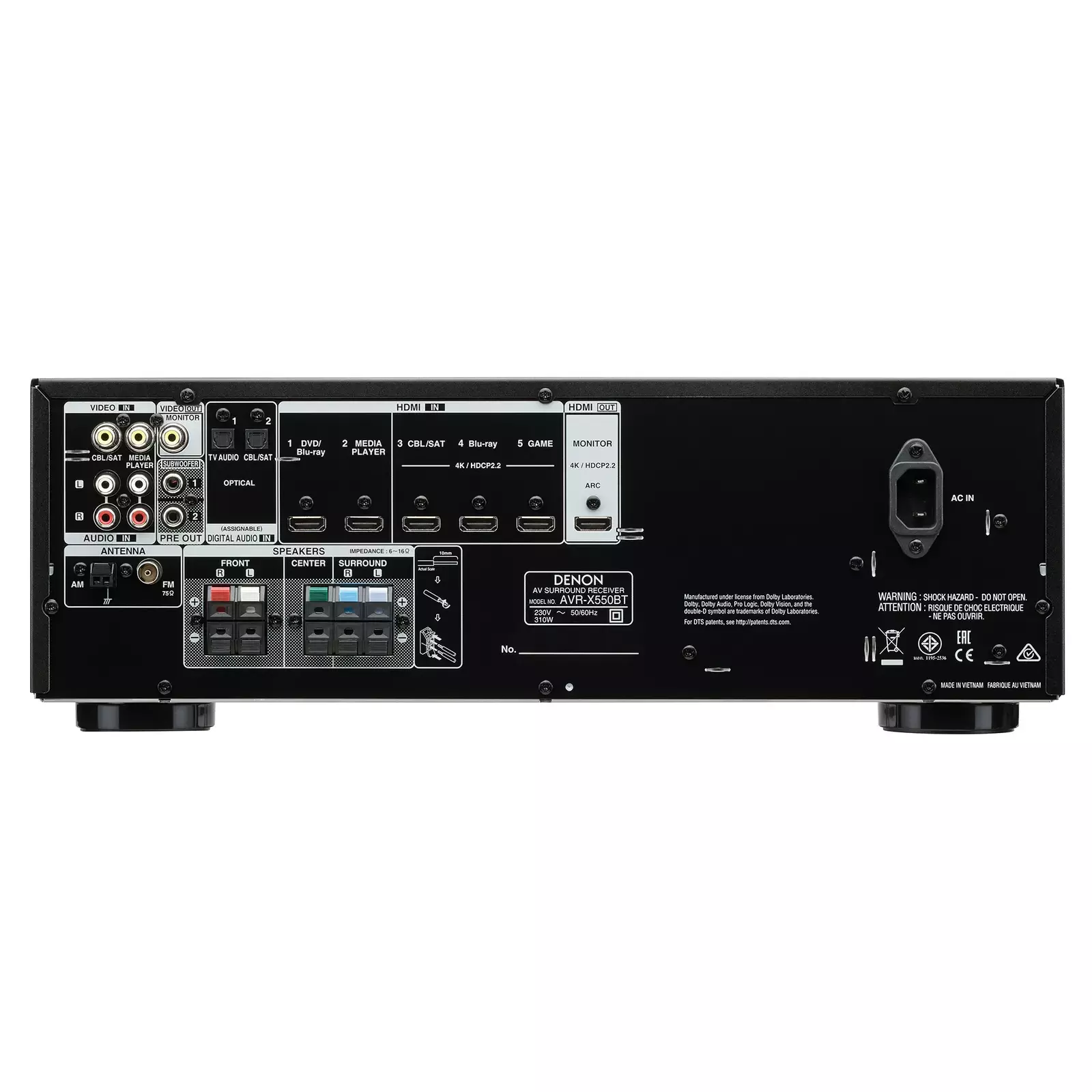 Denon AVR-X550BT Photo 3