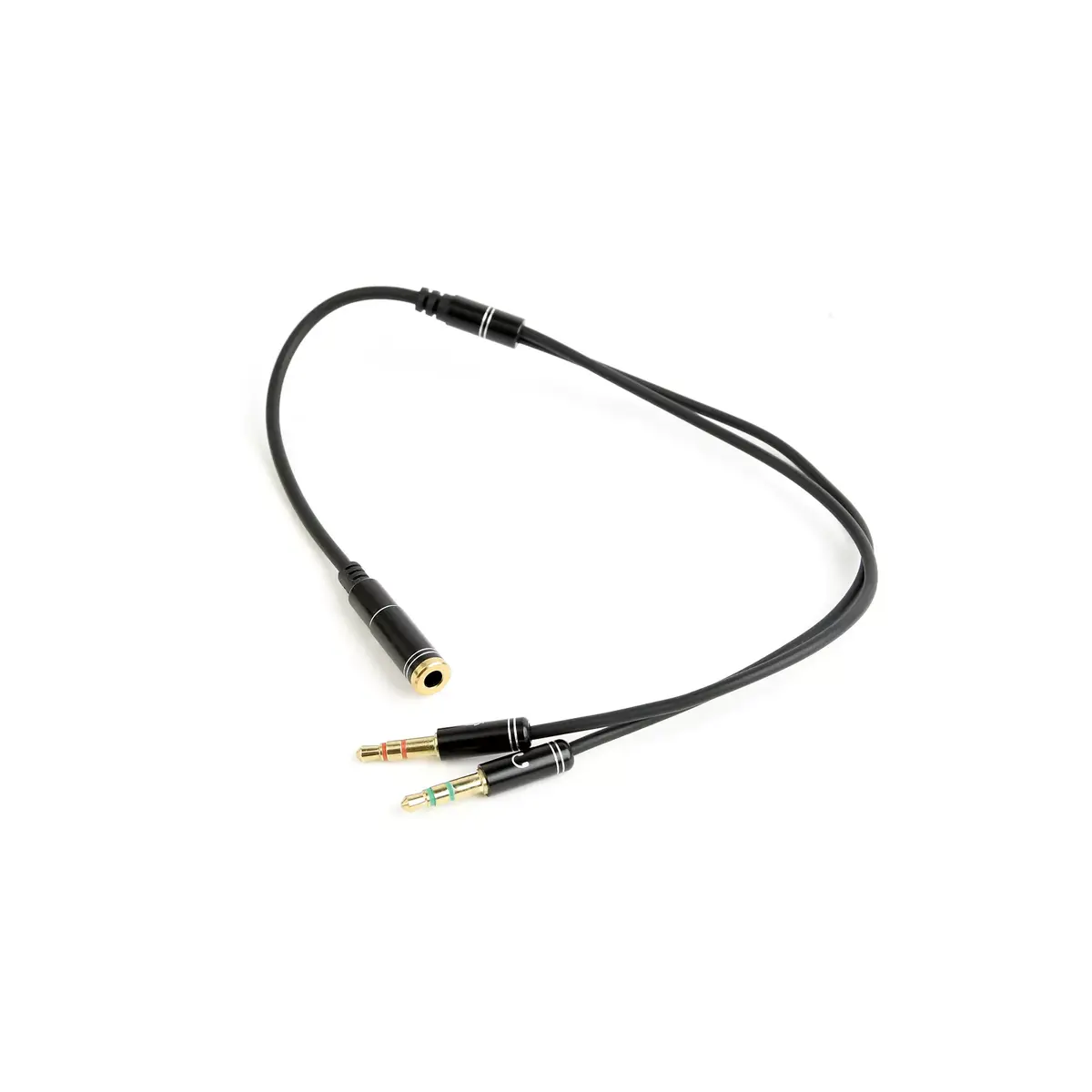 Audio adapteris Gembird CCA-418M 3,5 mm ligzda → 2×3,5 mm Photo 2