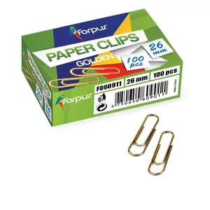 Forpus FO60911 papīra saspraude Tērauds 100 pcs