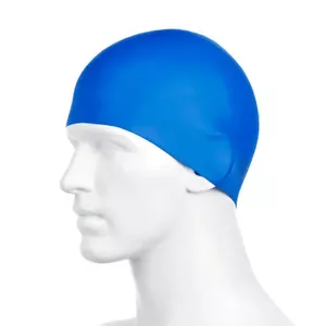 Speedo Plain Moulded silikona peldcepure, unisex, zila