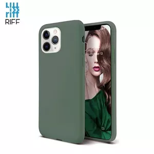 Aizmugures vāciņš Riff priekš Apple iPhone 11 Pro Max, mīksts silikons, priežu zaļš