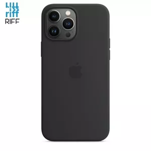 Silicone case Riff for Apple iPhone 13 Pro Max — Thin Soft, Black