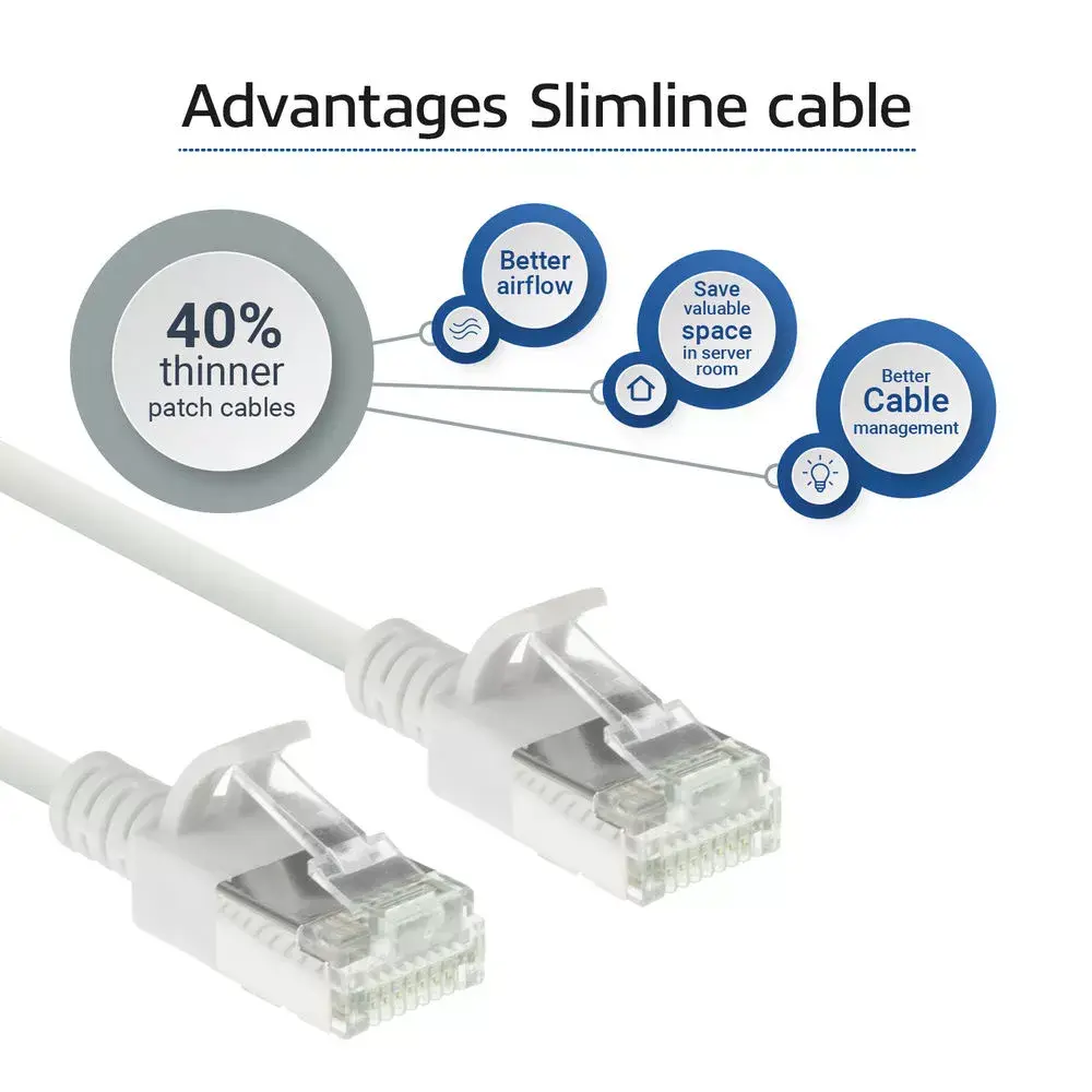 ACT White 5 метровый LSZH U/FTP CAT6A патч-кабель Photo 5