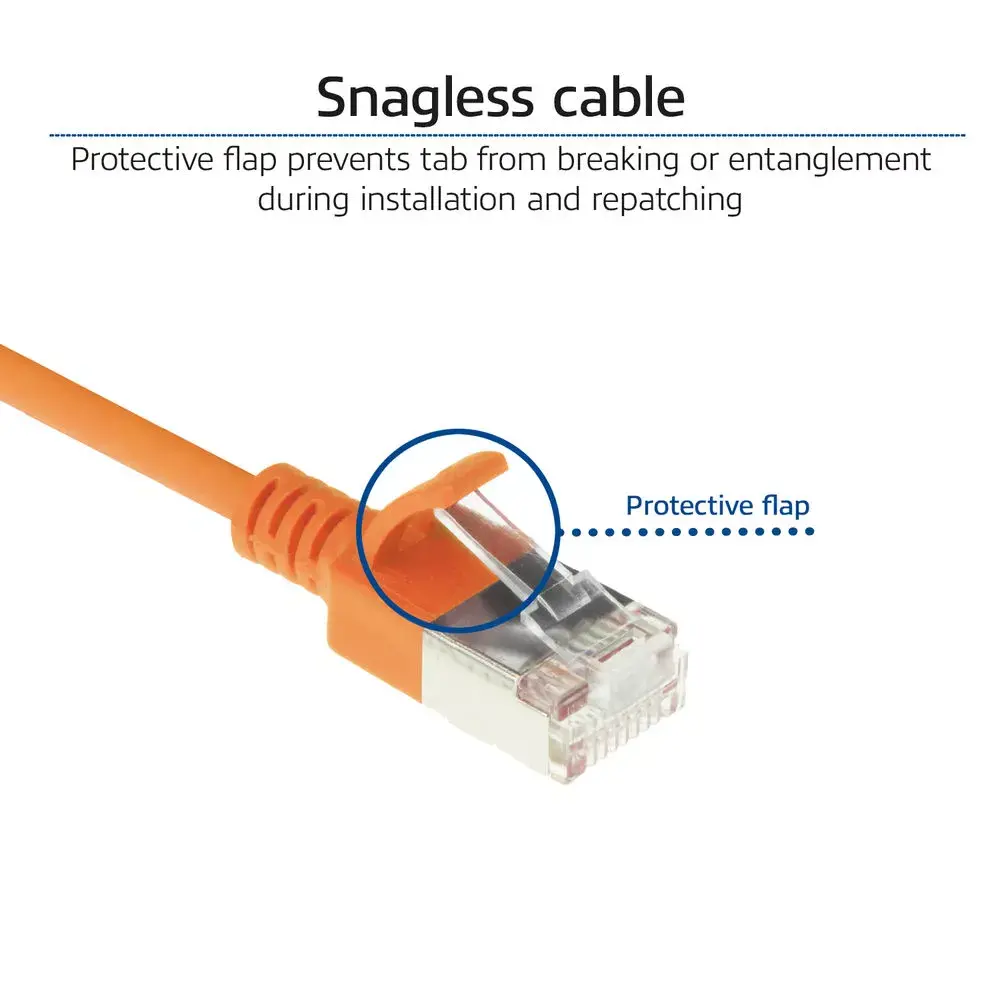ACT Orange 0.5m LSZH U/FTP CAT6A Pārlikšanas kabelis Photo 6