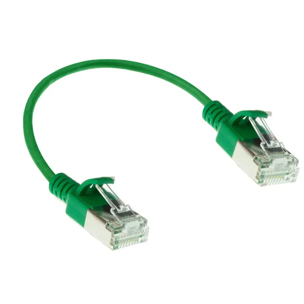 ACT Green 0.15м LSZH U/FTP CAT6A патч-кабель Photo 2