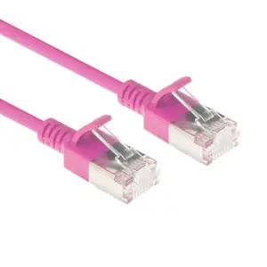 ACT Pink 2 метра LSZH U/FTP CAT6A датацентр кабель патч-сетевой с RJ45 разъемами