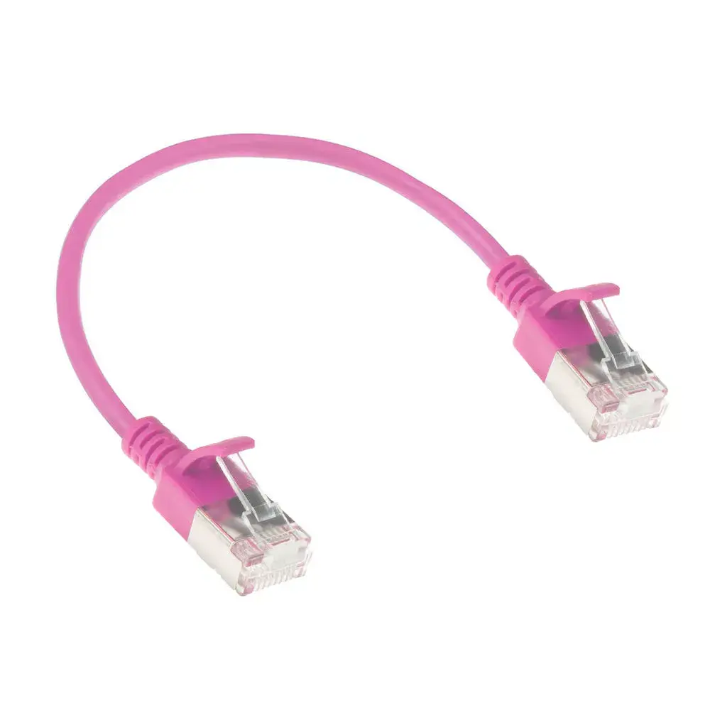 ACT Pink 0.5m LSZH U/FTP CAT6A Patch Cable Photo 2