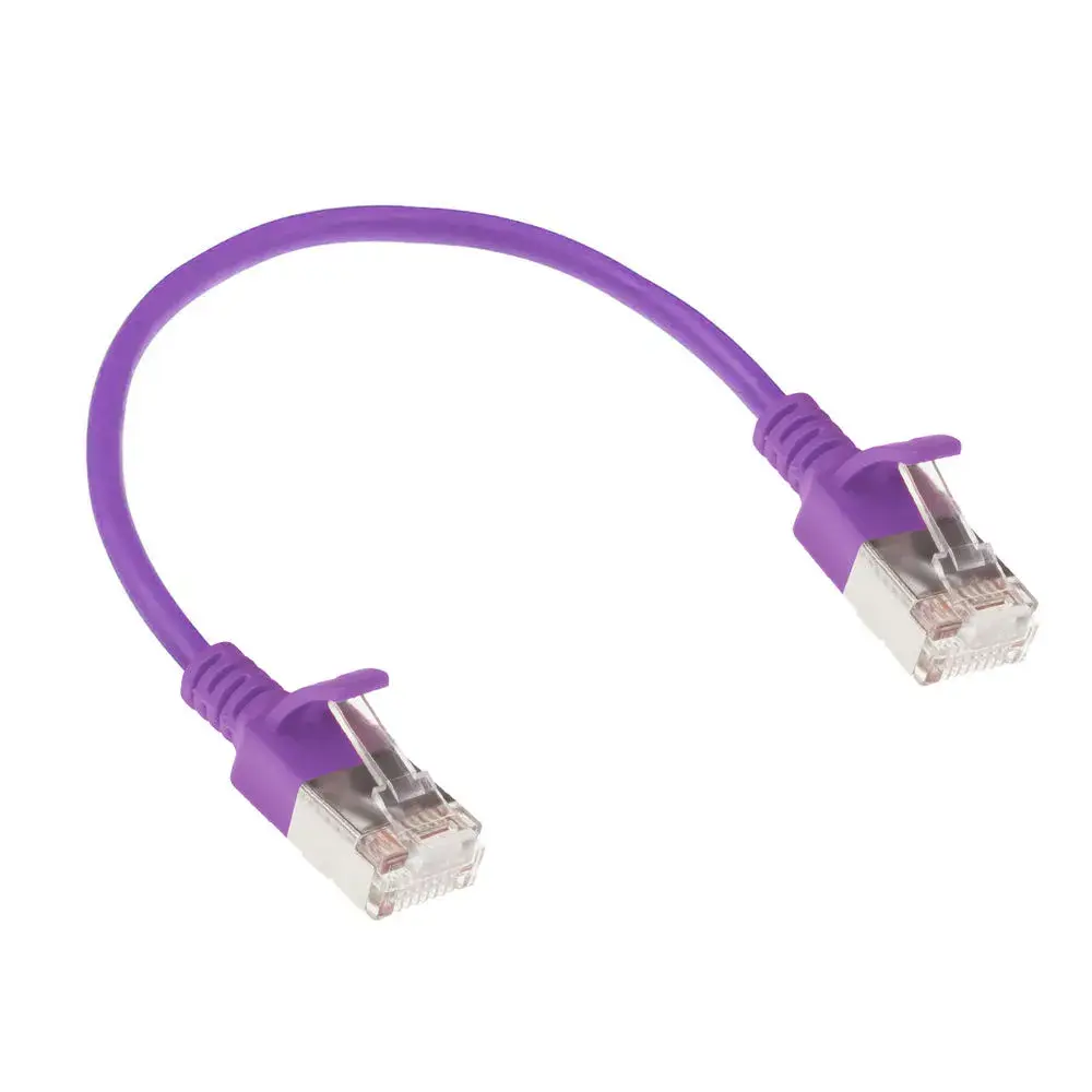Патч-кабель ACT Purple 0.5м LSZH U/FTP CAT6A Photo 2