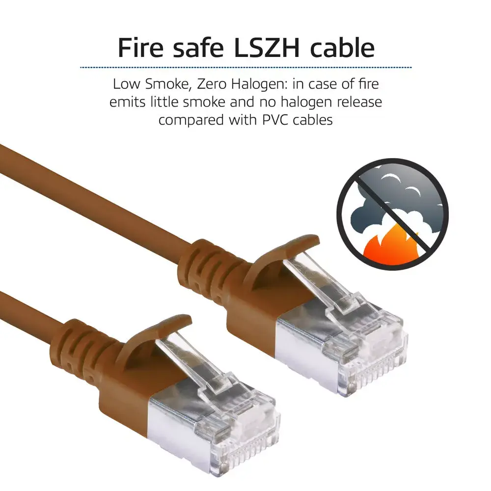 Patch Cable ACT Brown 0.15m LSZH U/FTP CAT6A Photo 7