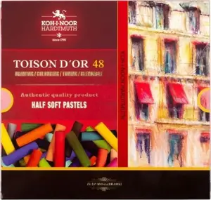 Colored pastel halves set KOH-I-NOOR 8546 Toison D'or — 48 colors