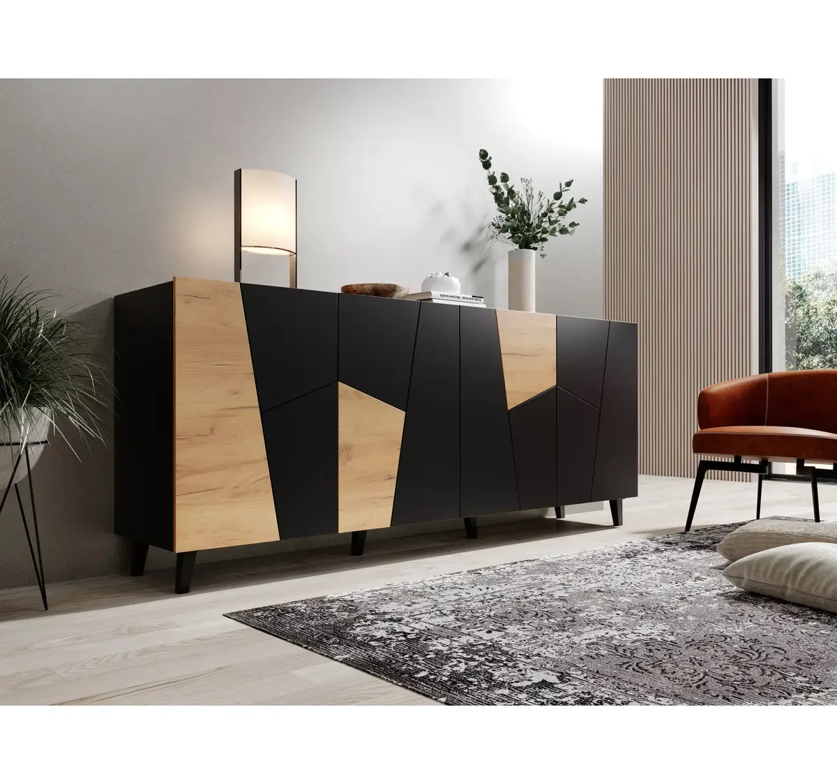 Atvilktņu kumode cama meble ETNA 200x42x82 cm Photo 5