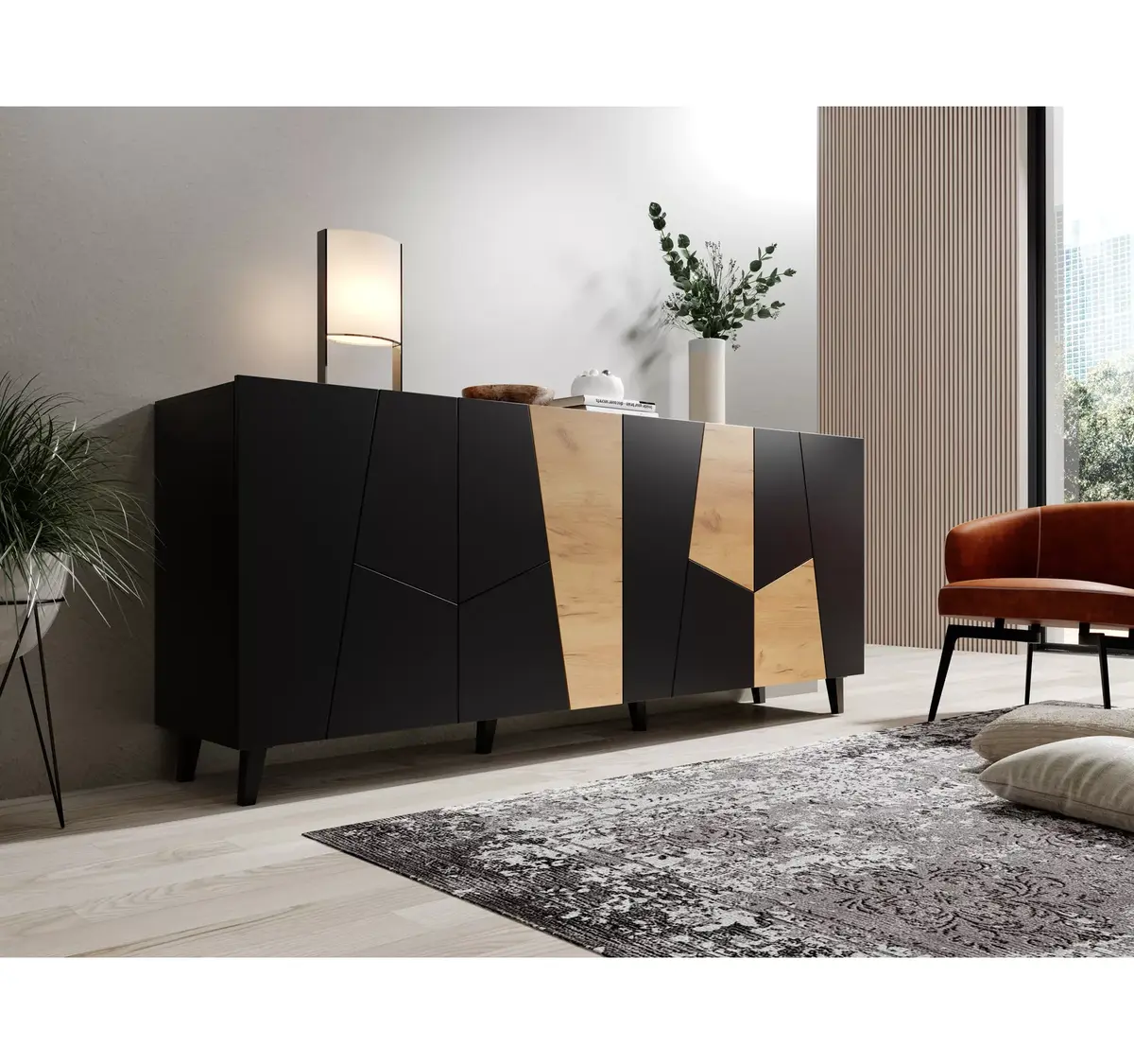 Atvilktņu kumode cama meble ETNA 200x42x82 cm Photo 6