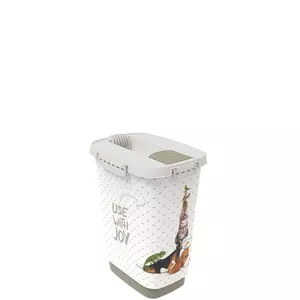Barības uzglabāšanas trauks Rotho Cody bēšs/pelēks plastmasa 10 L, 243×179×322 mm