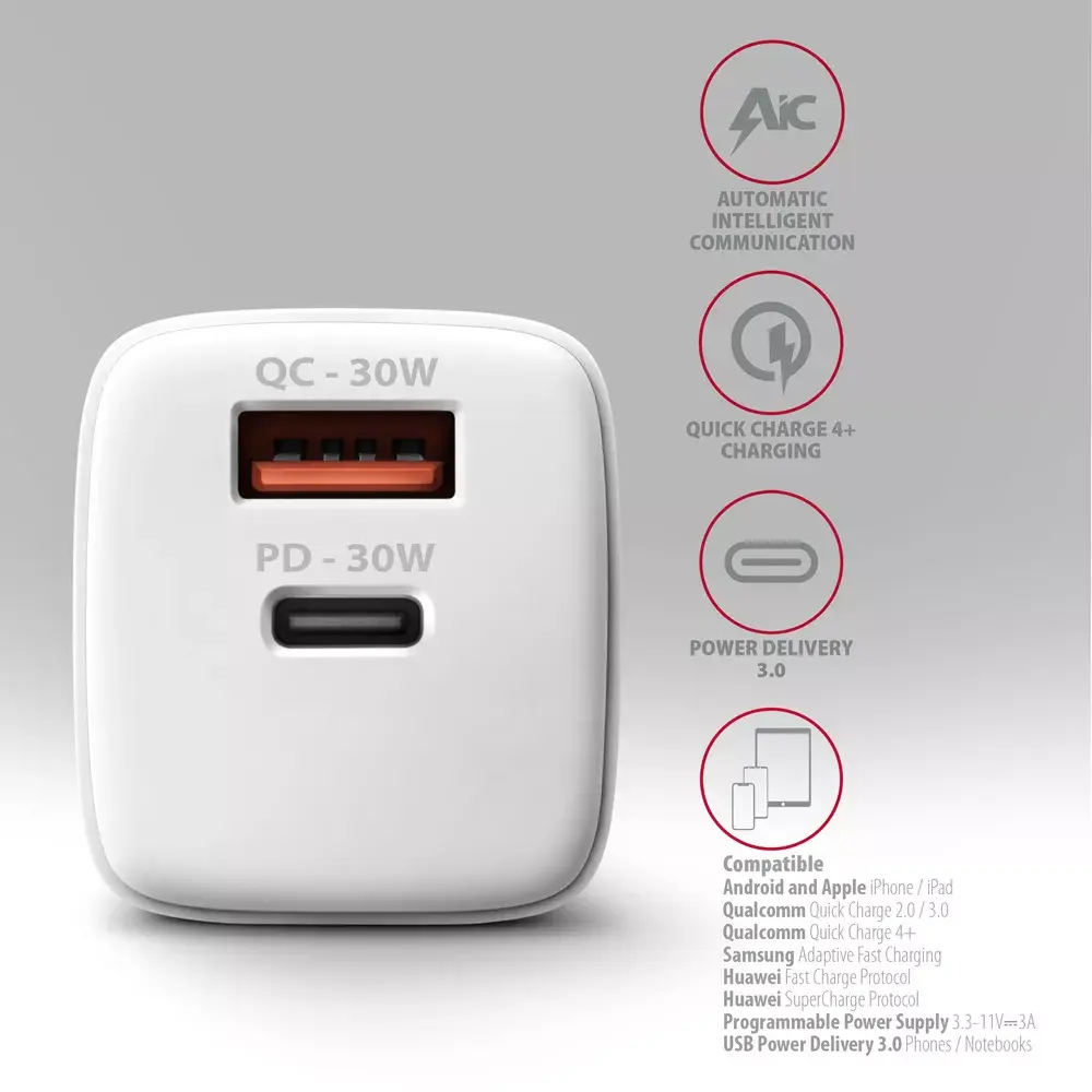 Зарядное устройство Axagon ACU-PQ30W Photo 4