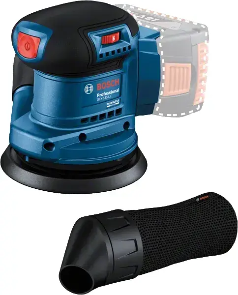 Bosch GEX 185‑LI Professional orbītālā slīpmašīna Photo 2