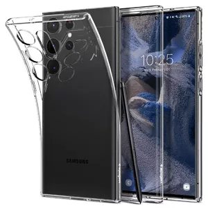 Viedtālruņa aizsargvāciņš Spigen Liquid Crystal Cover priekš Galaxy S23 Ultra, caurspīdīgs, TPU, 17,3 cm (6,8")
