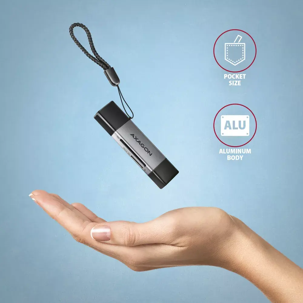 Card Reader Axagon CRE-DAC USB-C USB-A Photo 6