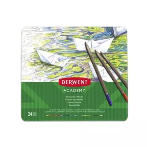 Colour pencils Derwent Academy Multicolour 24 pcs metal case for adults