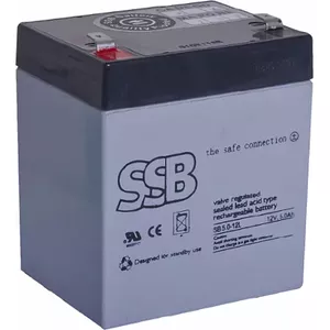Noslēgta svina-skābes akumulators SSB SB 5-12L 12V 5Ah, uzlādējams VRLA