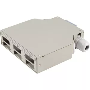 Fiber optic distribution box ShiverPeaks 07-65010 metal, 6 ports, DIN rail, grey