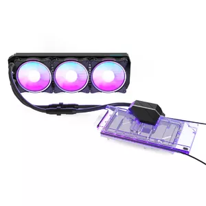 All-in-one liquid cooler Alphacool Eiswolf 2 AIO 12 cm Black Transparent