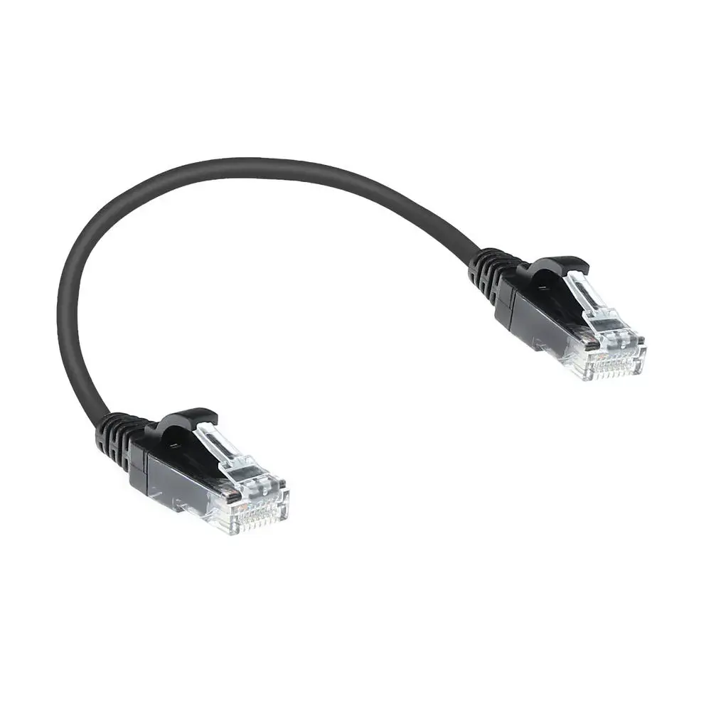 Patch Cable ACT Black 0.15m CAT6 Photo 2