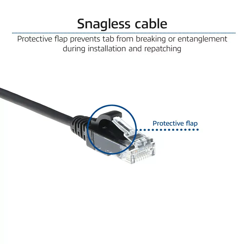 Patch Cable ACT Black 0.15m CAT6 Photo 6