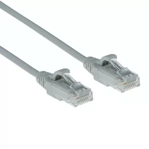 ACT Серый 0.15м LSZH U/UTP CAT6 Патч-кабель Snagless RJ45