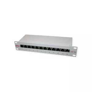 Patch panel ROLINE 26.11.0316 1U Cat6a S/UTP Grey