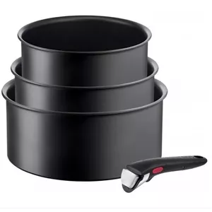 Cookware set Tefal L7649453 — 4-piece, induction compatible, stackable