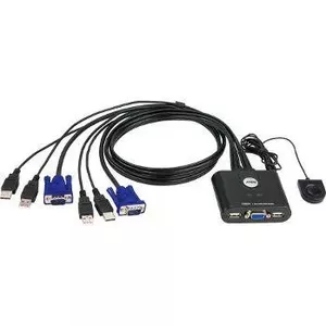 ATEN CS22U-A7 KVM переключатель Черный