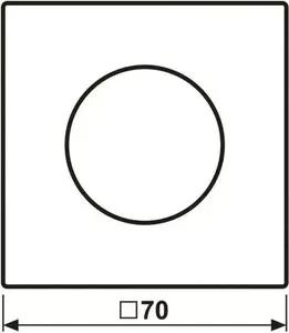 Jung LS 1740 Cover with Rotary Knob, Duroplast