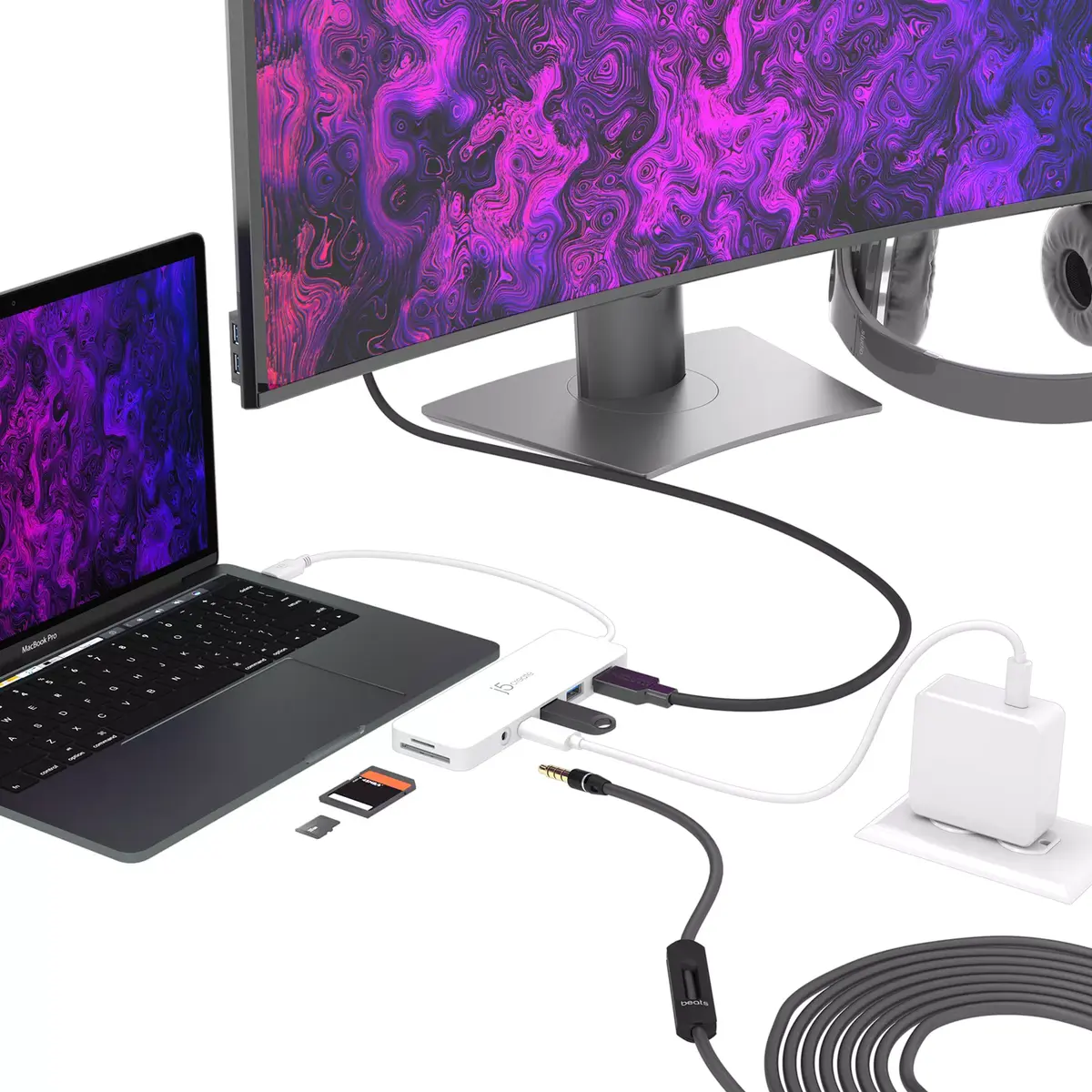USB-C Мульти Адаптер j5create JCD373-N Photo 4