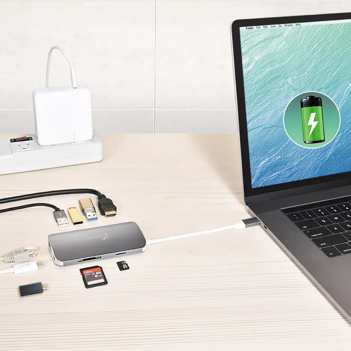 j5create JCD383 USB-C 9-в-1 Мульти Адаптер Photo 7