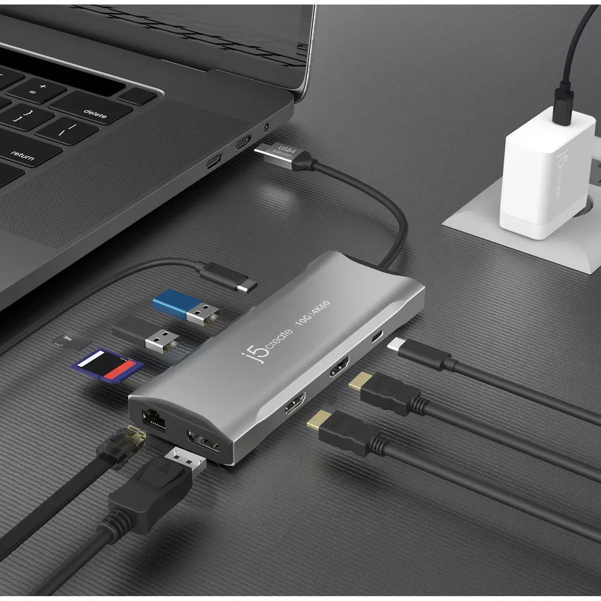 j5create JCD397-N 4K60 Elite USB-C Mini Doks Photo 7
