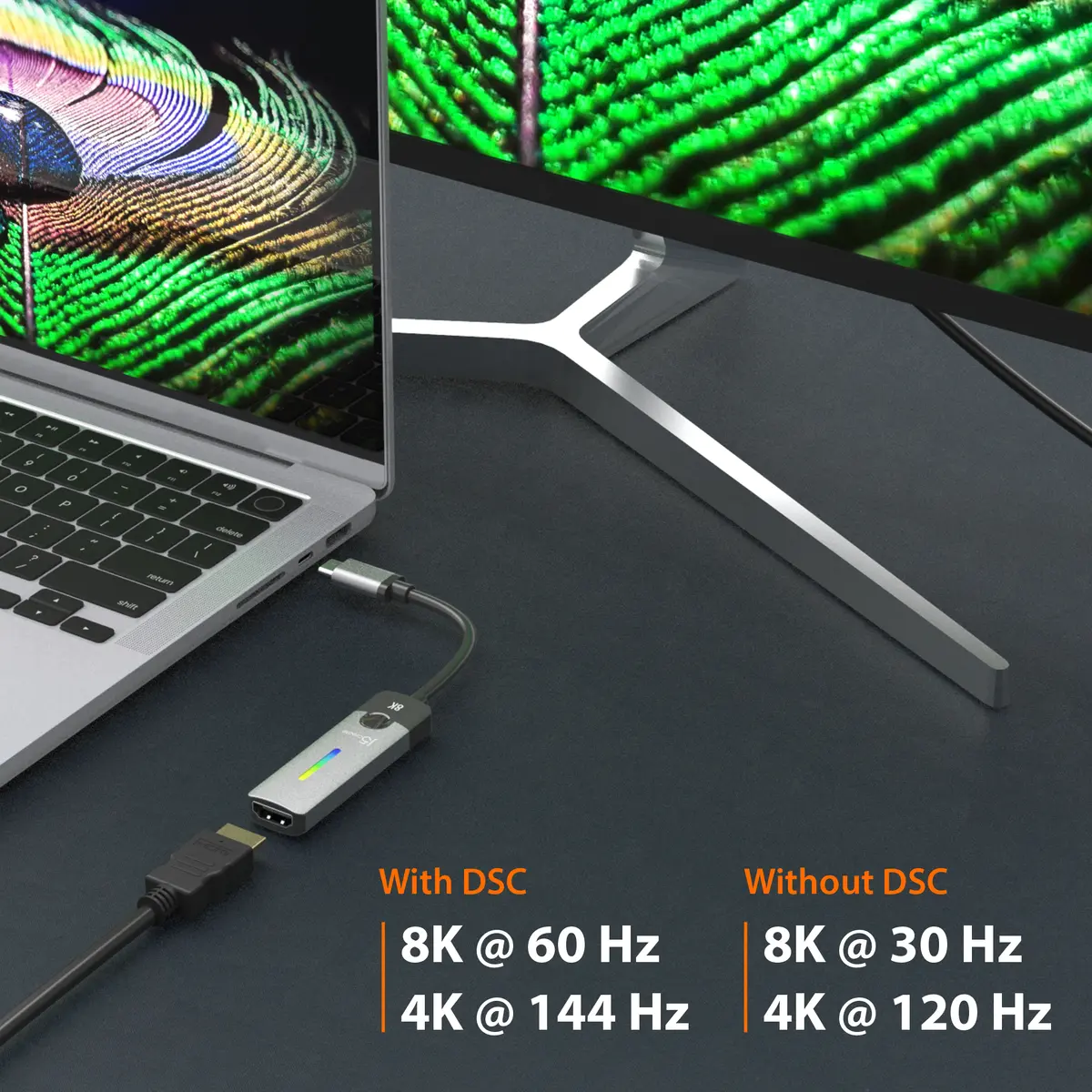 j5create JCA157-N USB-C uz HDMI 2.1 8K adapteris Photo 7