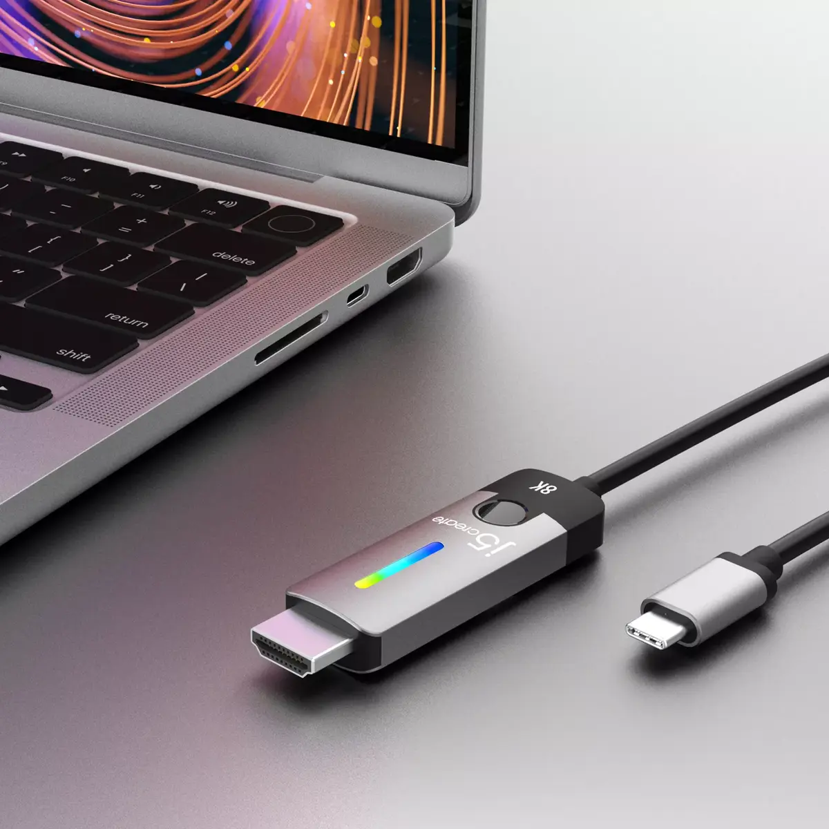 USB-C uz HDMI 2.1 8K kabelis j5create JCC157-N Photo 5