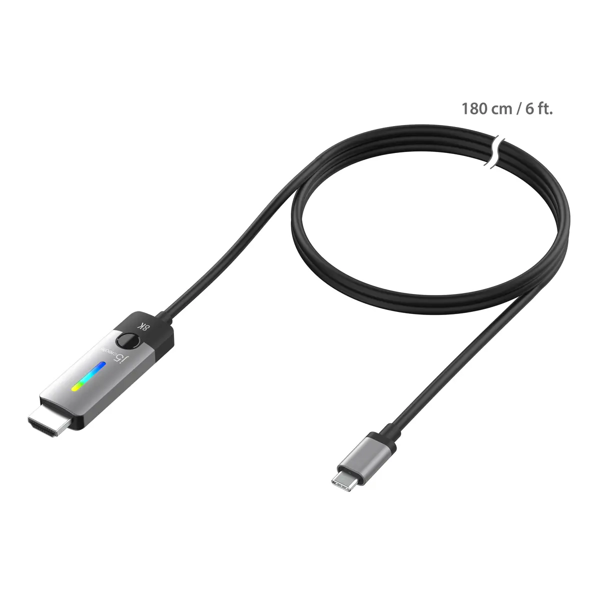 j5create JCC157-N USB-C uz HDMI 2.1 8K kabelis Photo 2