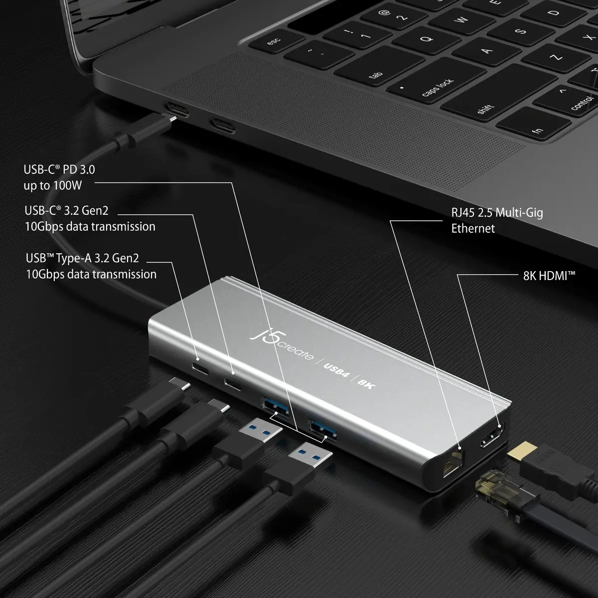 j5create JCD403 USB4 Multi-Port Hub Photo 4