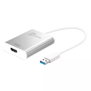 j5create JUA354 USB 3.0 к 4K HDMI адаптер серебристый