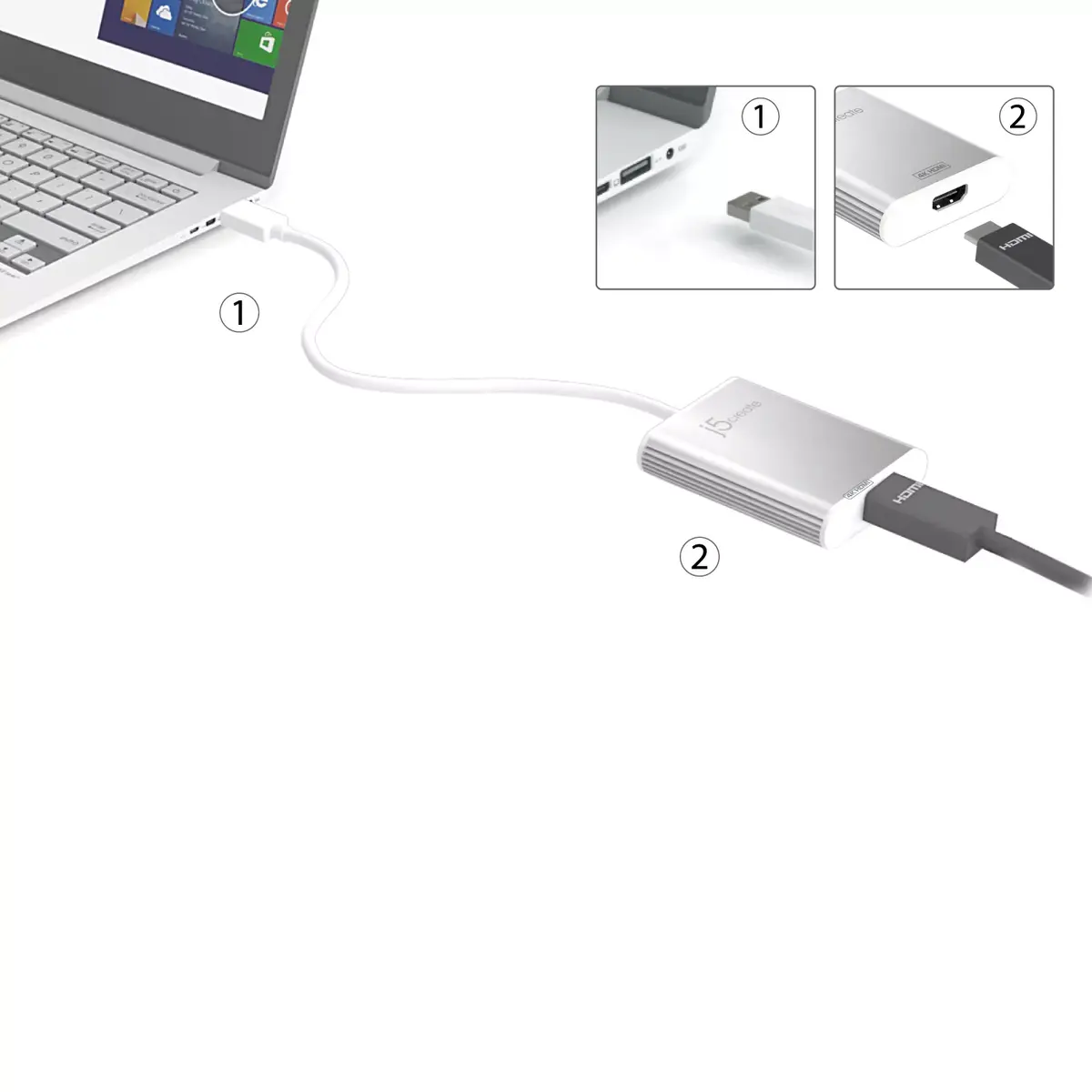 j5create JUA354 USB 3.0 к 4K HDMI адаптер Photo 10