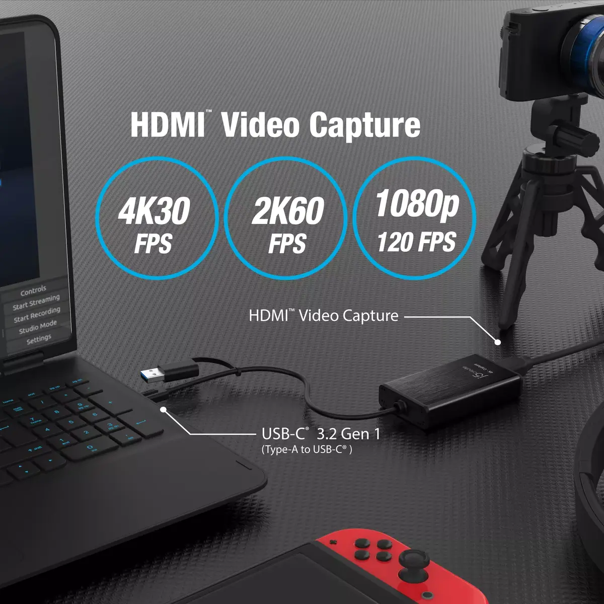 Адаптер захвата j5create JVA11-N 4K HDMI Photo 4