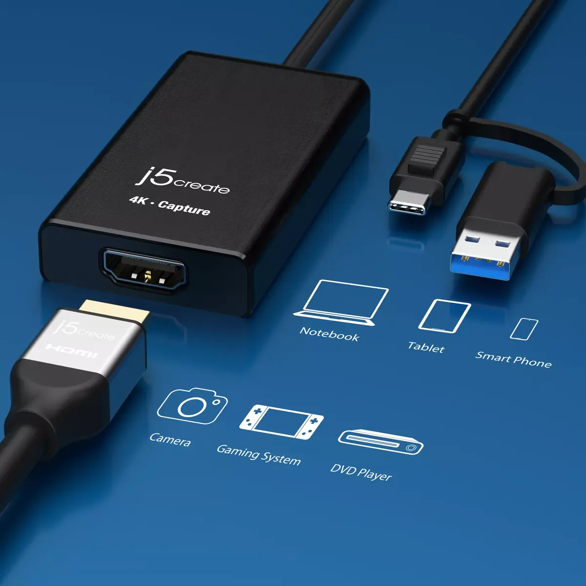 Адаптер захвата j5create JVA11-N 4K HDMI Photo 6