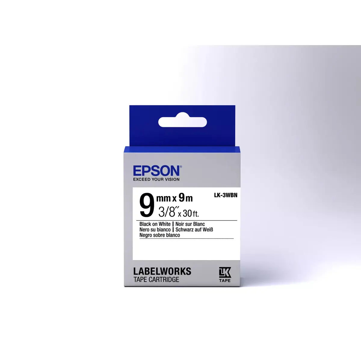 Etiķešu kasete Epson LK-3WBN Photo 2
