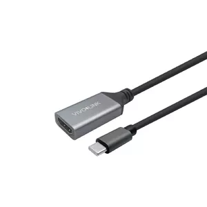 Vivolink PROUSBCHDMIMF2 cable gender changer USB C HDMI Black