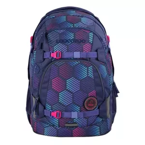 Skolas mugursoma Coocazoo MATE — zila/violeta poliesters, 300×230×440 mm